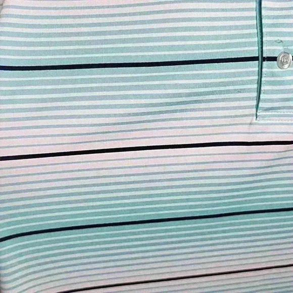 Greg Norman Men's Light Blue Stripped‎ Polo Size XXL - Picture 3 of 5